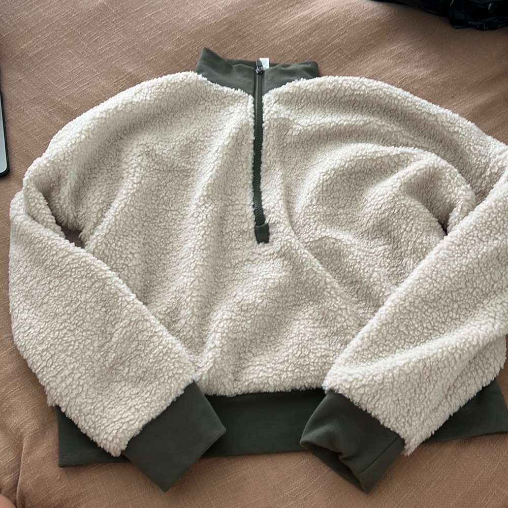 Fabletics half zip fleece sweater